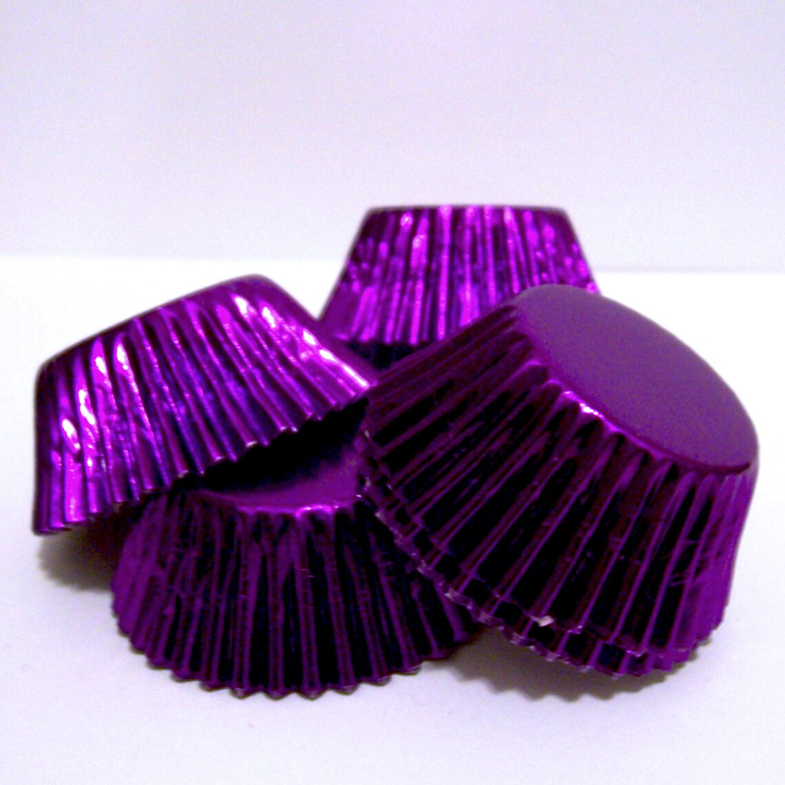 MINI Purple Foil Baking Cups Candy Liners Choose Set of 50 Etsy