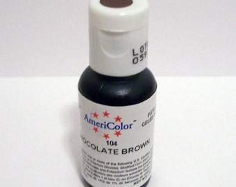 Chocolate Brown Gel Paste Food Color For Cupcakes Cakes Fondant Frosting