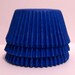 Blue Cupcake Liners w Slight Ombré  Stripe- - Choose Set of 50 or 100 