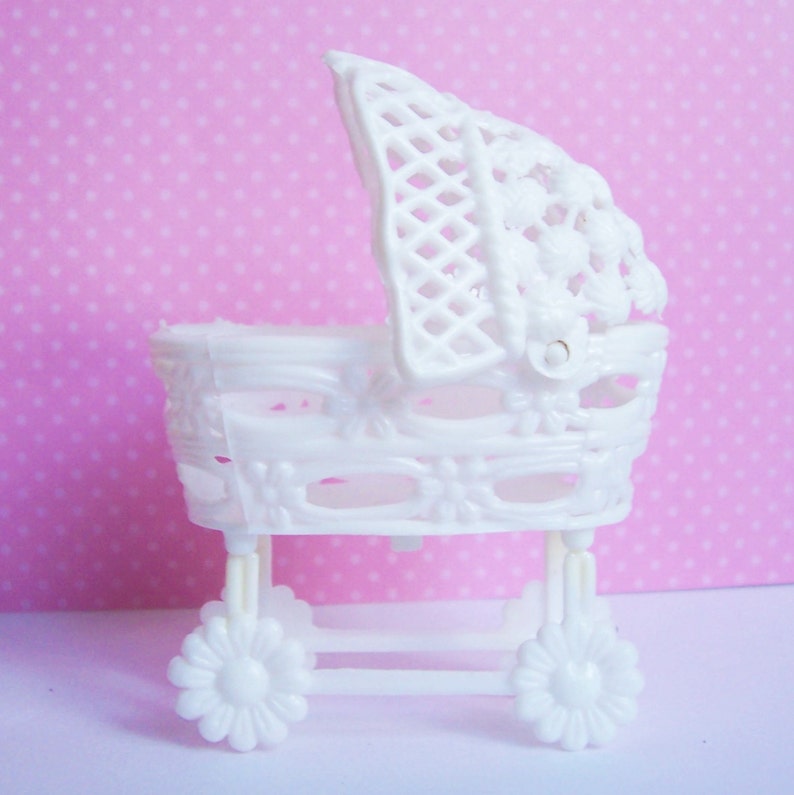 Baby Cake Topper White Plastic Vintage in Original Etsy