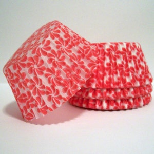 Red Pinwheels Cupcake Liners- Choose Set of 50 or 100
