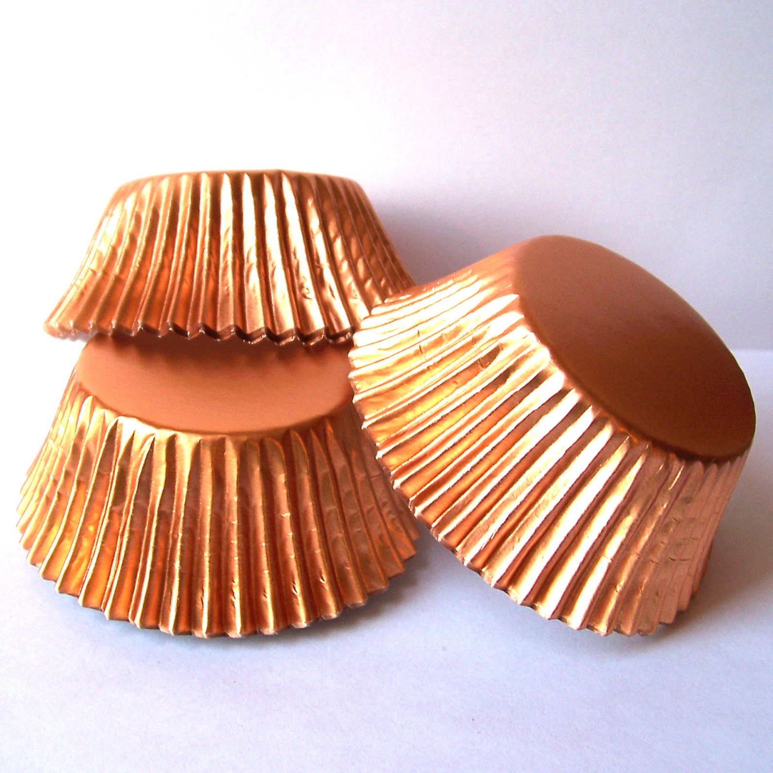 Copper Foil Cupcake Liners Standard Size Choose Set of 50 or Etsy