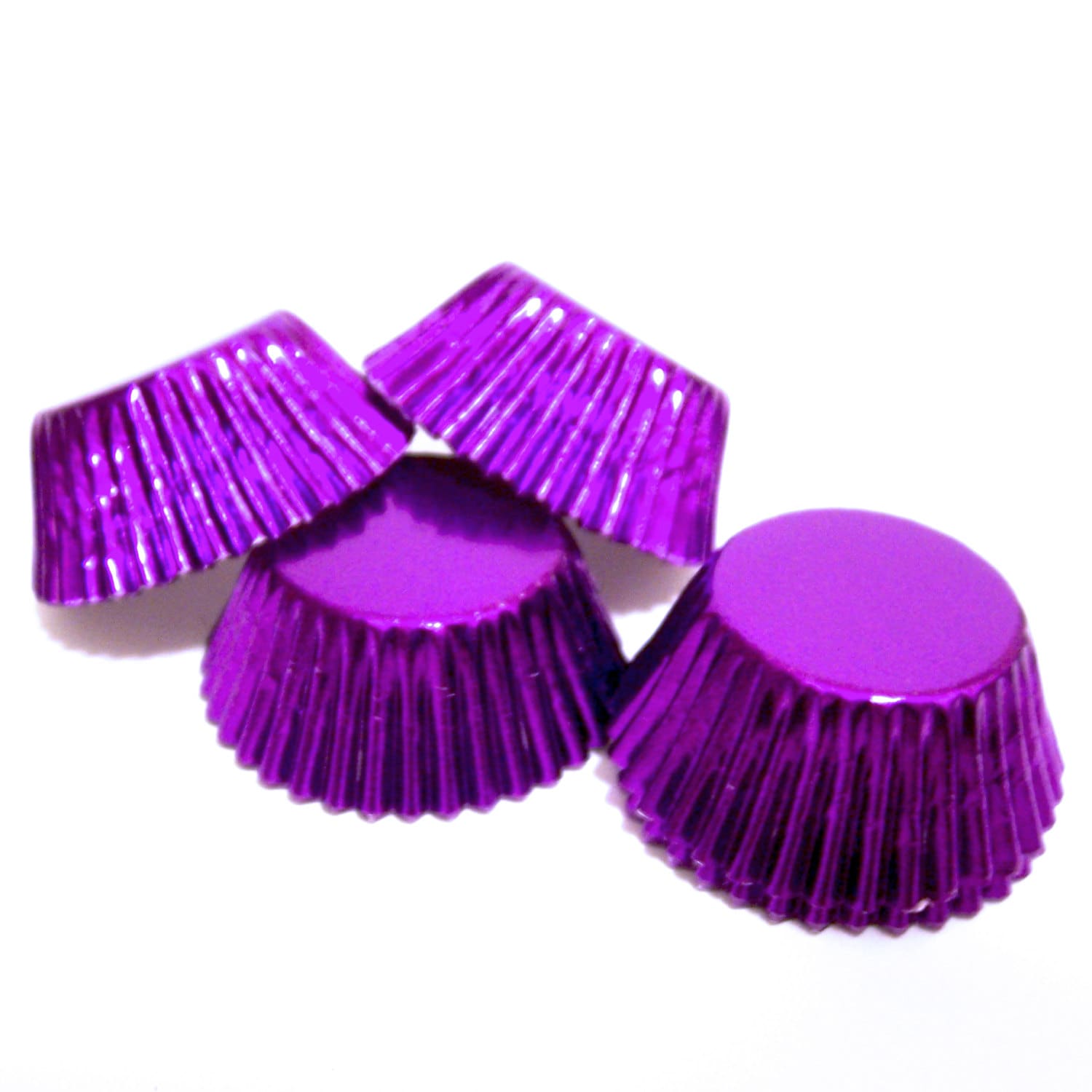 MINI Purple Foil Baking Cups Candy Liners Choose Set of 50 Etsy