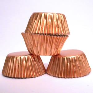 Mini Copper Foil Baking Cups- Candy Liners- Choose Set of 50 or 100