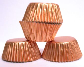 Mini Copper Foil Baking Cups- Candy Liners- Choose Set of 50 or 100