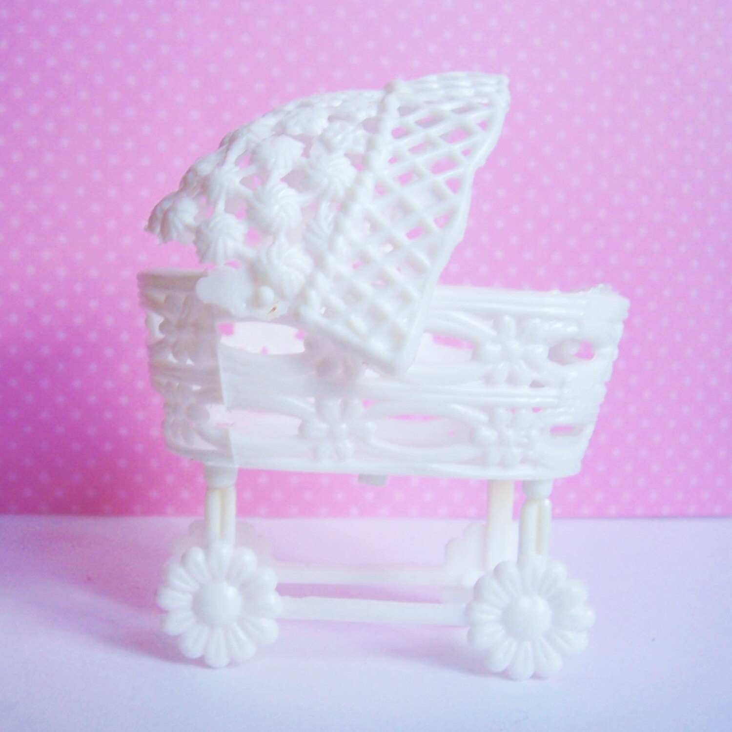 Baby Cake Topper White Plastic Vintage in Original Etsy