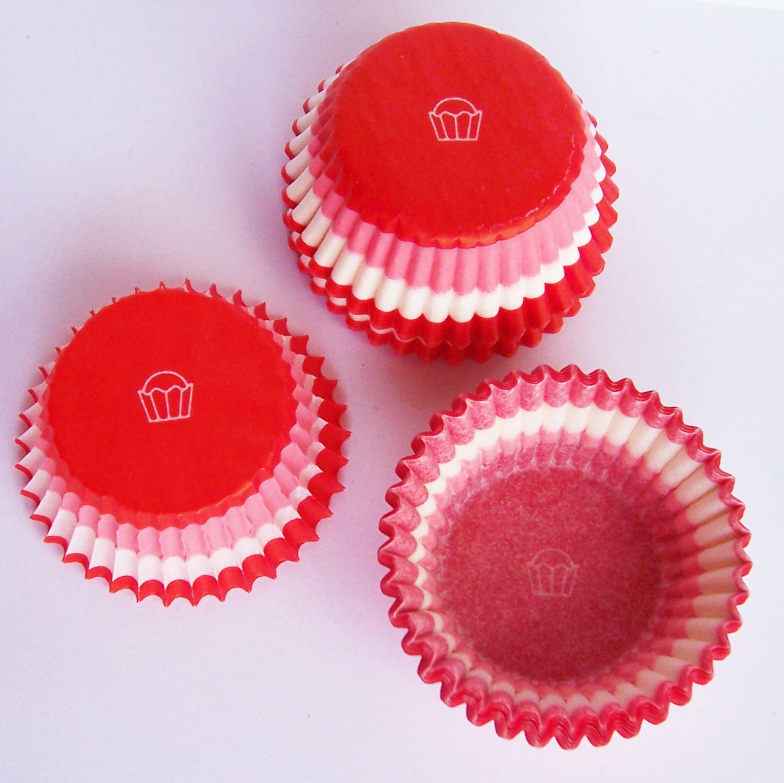 MINI Red Swirl Cupcake Liners Choose Set of 50 or 100 Etsy