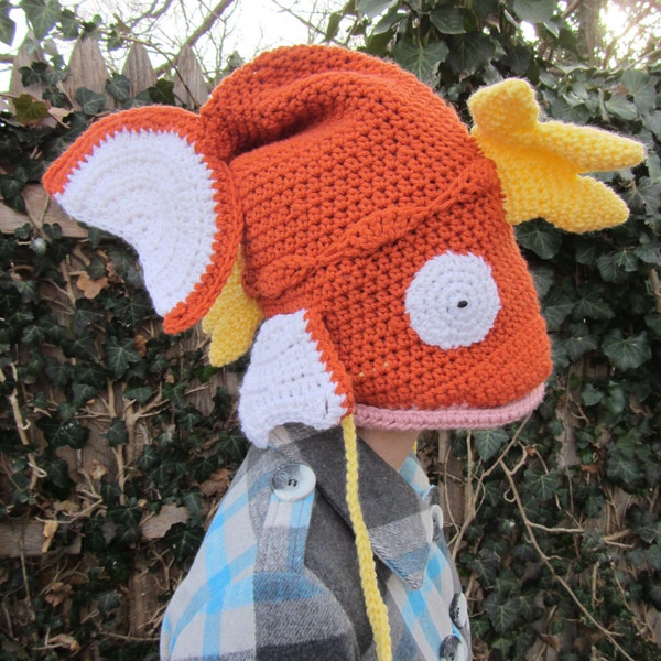 RESERVED for codysenteno - Made to Order - Magikarp Pokemon Crochet Hat