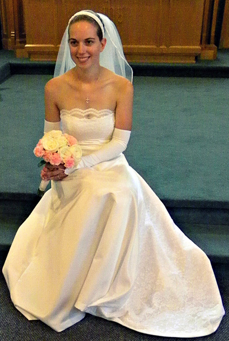 Wedding Gown Kelsey lace wedding dress empire Etsy