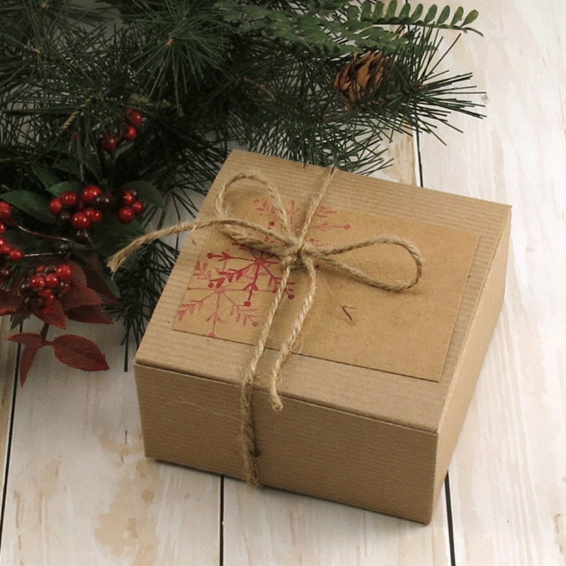 Owl Christmas Bell, Handmade Holiday Porcelain Ornament Bell + Gift Box