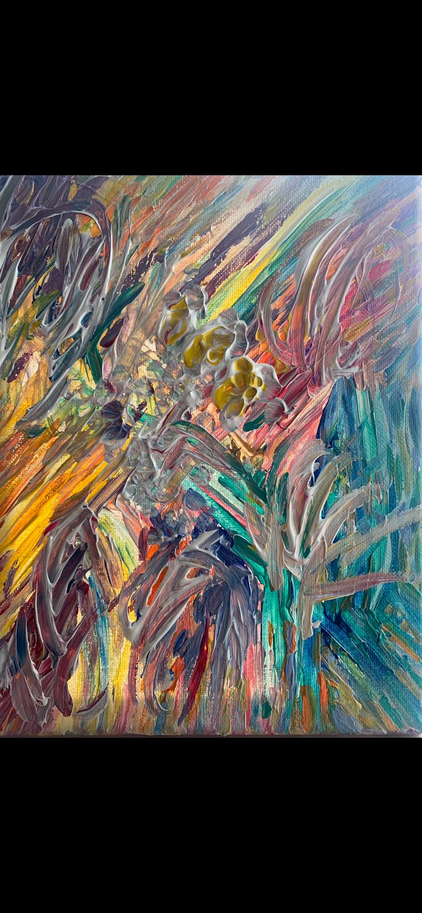 プリント絵画 私の絵画をキャンバスにプリントしたもの、サイズ：16インチ×24インチ