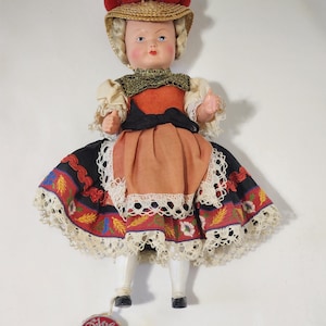 9.5inch Trachten Puppen Doll Vintage German Doll Collectible Items