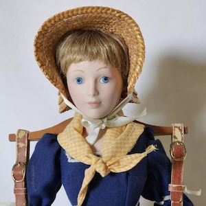 1983Franklin Heirloom Doll Fine Porcelain The Milkmaid Hand Painted 16&quot; Original