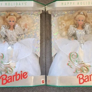 Rare Vintage1992 Happy Holiday Special Edition Barbie Dolls Mattel.inc.
