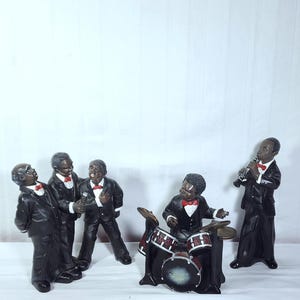 Vintage Jazz Band Figurines Set of 3 – Parastone “all That Jazz