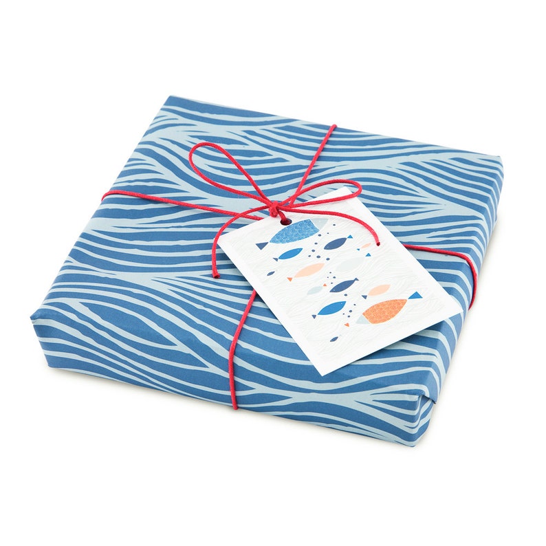 GWS9 BLUE OCEAN Gift Wrap Set