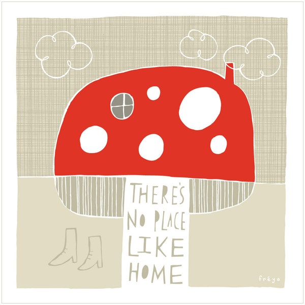 Es gibt No Place Like Home - Kunstdruck