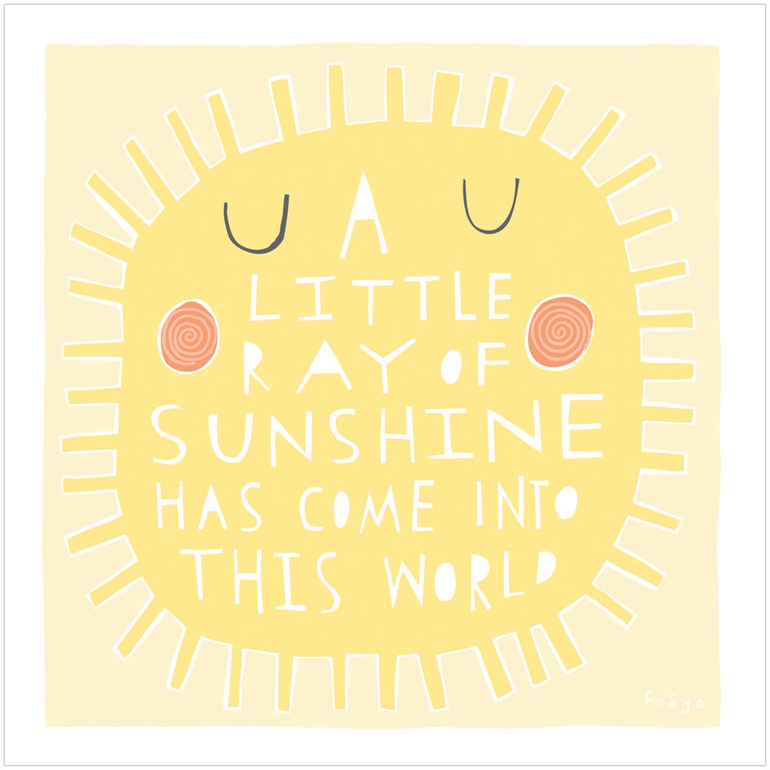 A Little Ray Of Sunshine Fine Art Print Etsy