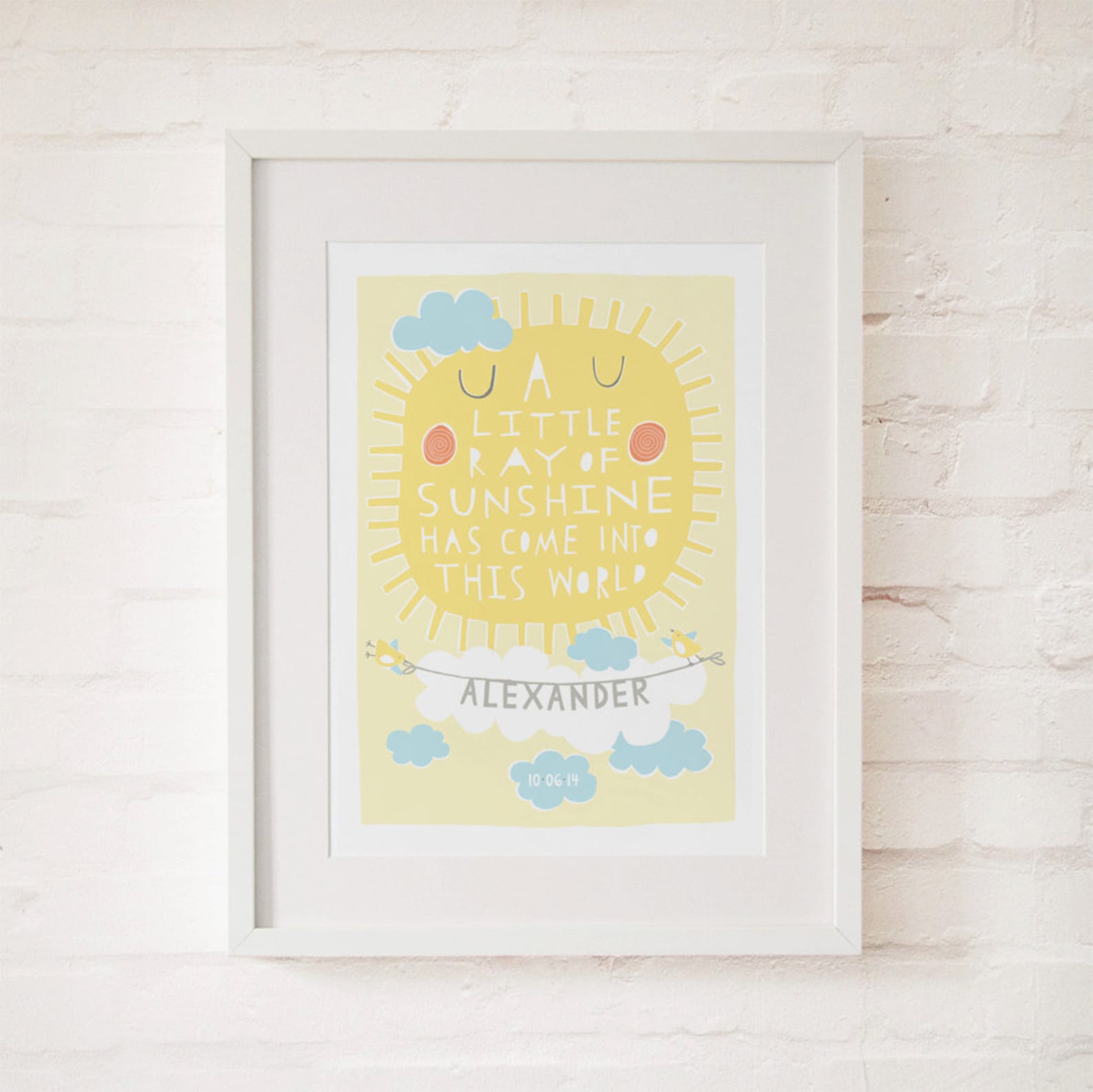 Little Ray of Sunshine Personalised Birth or Christening Etsy