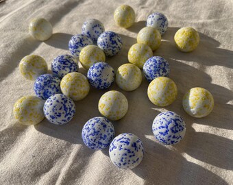 25 pieces large glass marbles 25 mm marbles colored sesame mixture glass balls decorative balls marble game decoration vase filling marble run glass