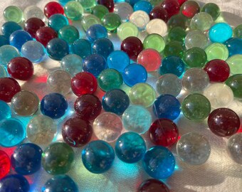 100 pieces glass marbles marbles red blue green clear marble mixture glass balls decorative balls marble game decoration vase filling marble run glass