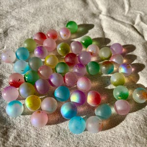50 Stück Glasmurmeln Murmeln 12mm Bunt "Candy Mix" Murmel Mischung Glaskugeln Dekokugeln Murmelspiel Deko Vasenfüllung Murmelbahn Glas