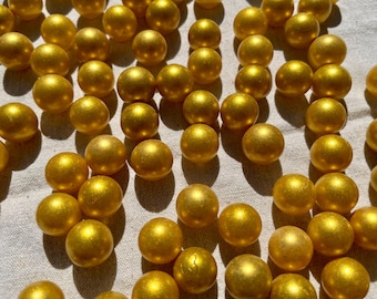 Ca. 100 Stück Glasmurmeln Murmeln Goldene Murmel Mischung Glaskugeln Dekokugeln Murmelspiel Deko Vasenfüllung Murmelbahn Glas Gold