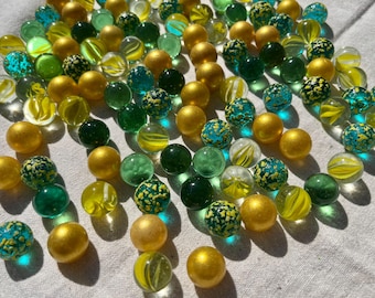 100 pieces glass marbles marbles colored &quot;Atlantis Mix&quot; marble mix glass balls decorative balls marble game decoration vase filling marble run glass