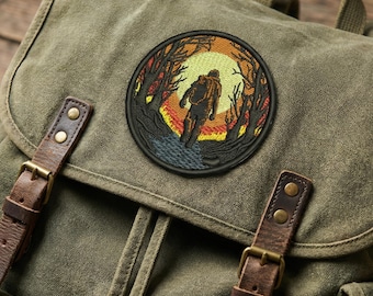 Explorer Embroidery Design, Hiking Adventure Patch (3 Inch Hoop, Digital File)