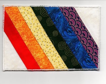 Pride Quilted Fabric Postcard