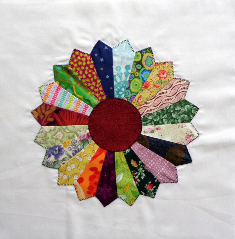 Dresden Plates Appliqued Quilt Blocks image 5