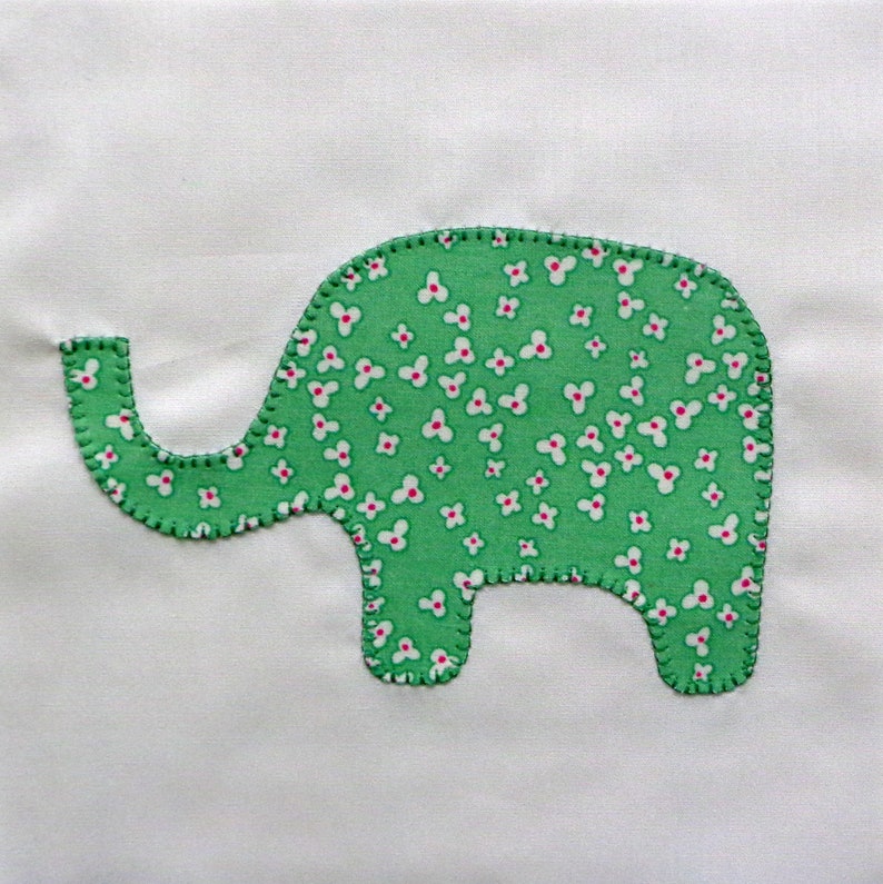 Elephants Appliqued Quilt Blocks image 4