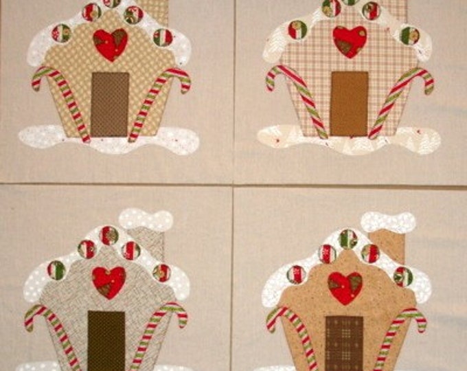 Gingerbread House Quilt Blocks Etsy