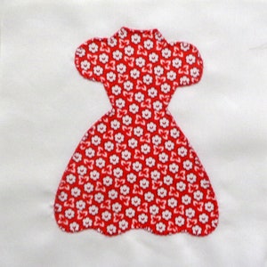 Party Dresses Appliqued Quilt Blocks image 5