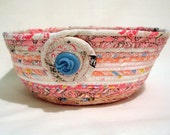 Baby Shower Pink Coiled Fabric Bowl