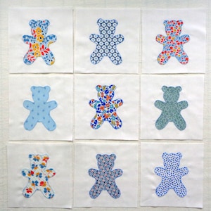 Teddy Bear Quilt Blocks image 1