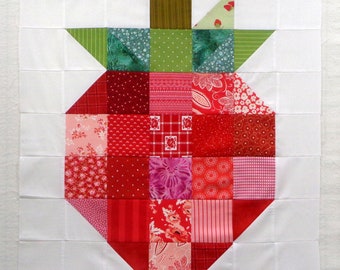 Great Big Strawberry Unfinished Quilt Top