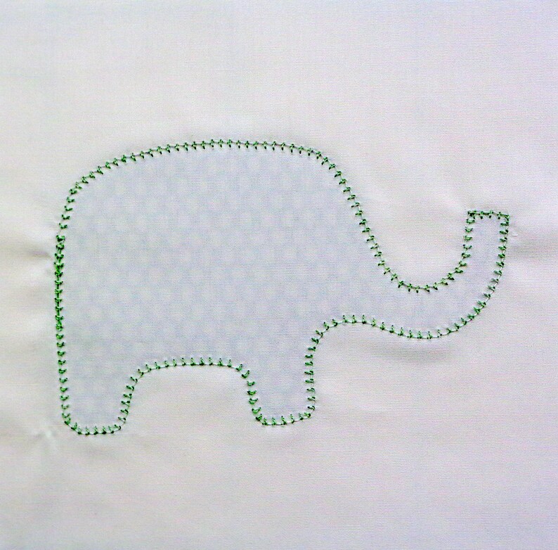 Elephants Appliqued Quilt Blocks image 7