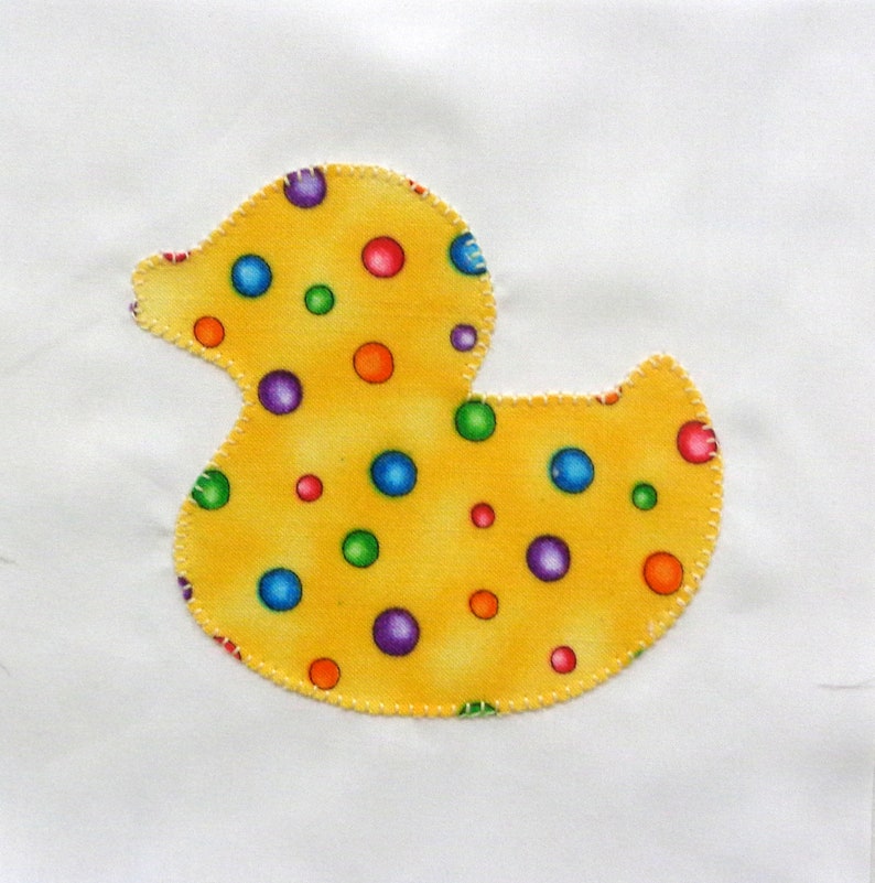 Rubber Duckies Appliqued Quilt Blocks image 2