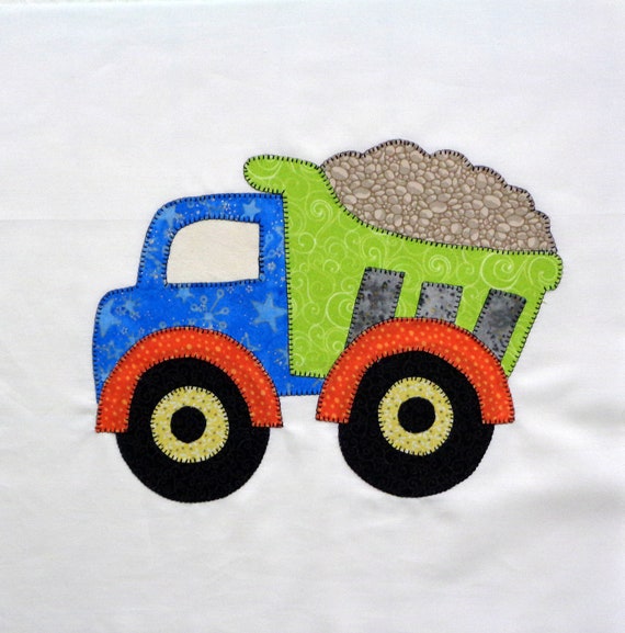 Dump Truck Quilt Block Etsy