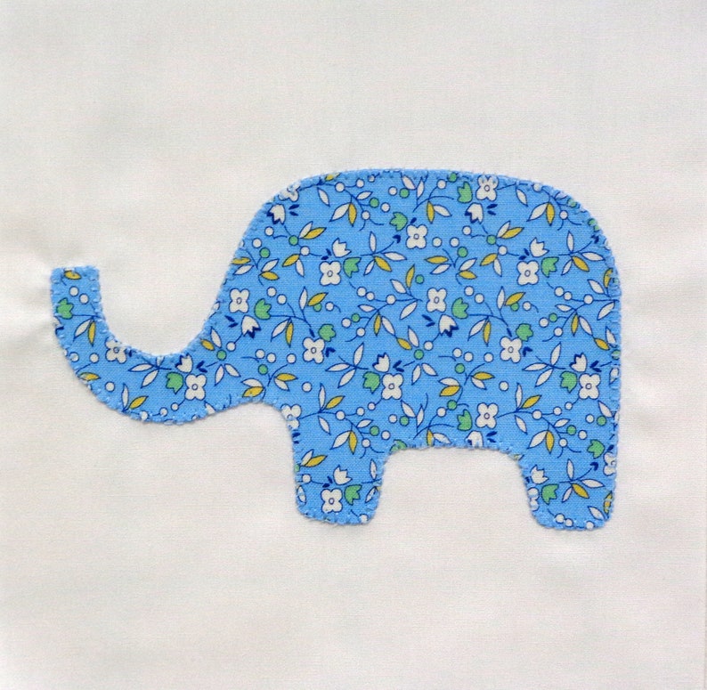 Elephants Appliqued Quilt Blocks image 3
