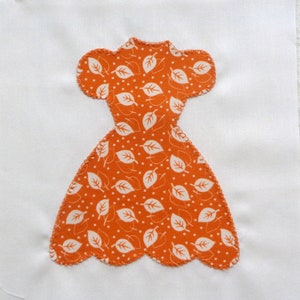 Party Dresses Appliqued Quilt Blocks image 2