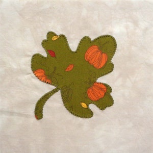 Maple Leaves Appliqued Quilt Blocks image 4