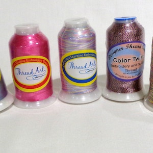 7 Assorted Embroidery Threads