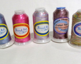 7 Assorted Embroidery Threads