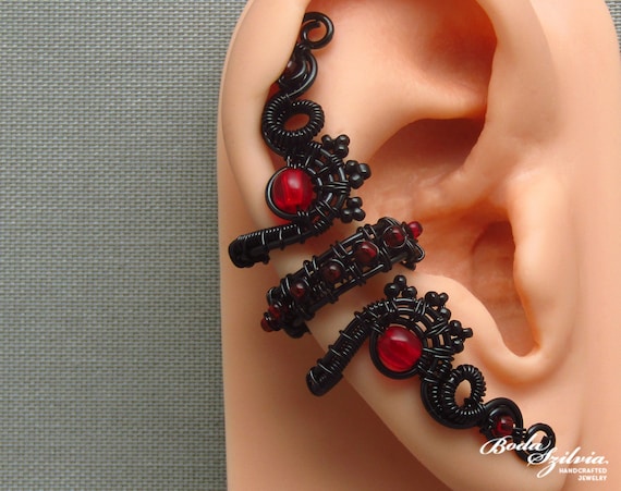 Red cheap ear cuff