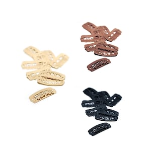 Clips pour Extensions de Cheveux – Clips Métalliques Antidérapants à Coudre pour Postiches / Bandes / Perruques