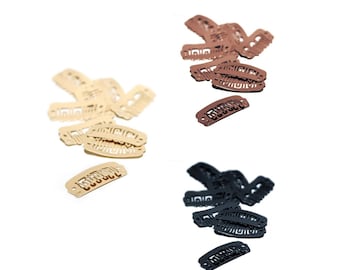 Clips for Hair Extensions – Non-Slip Metal Sew-On Clips for Toupees / Weft Clips / Wig Clips
