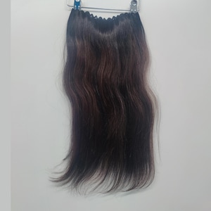 Hair weft / Hair Dress Hair Extension – Rio 40 cm | 100% Human Hair | Color Shades 1 & 3.4 / Halo Extensions