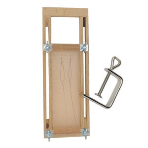 Wooden Tambour Frame for Wig Making – Professional Hair Work Tool for Hairpieces, Toppers, Includes Tambouring Guide